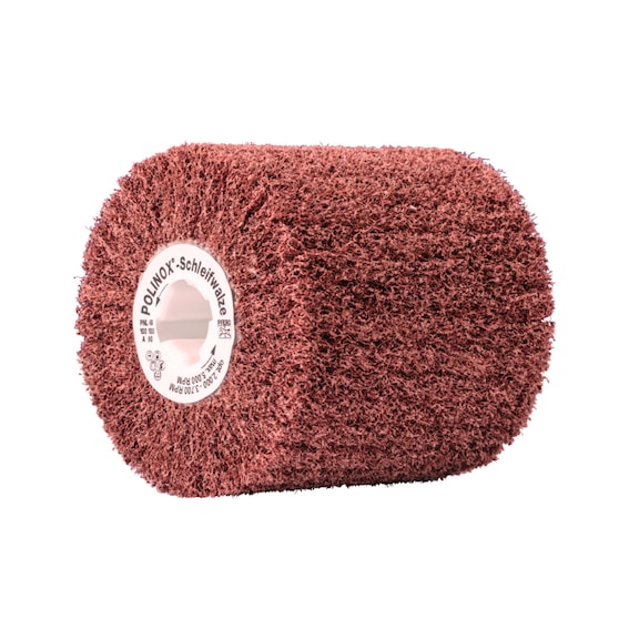 PFERD POLINOX fleece sanding drum PNL diameter 100x100mm keyway 19 mm A80 - Abrasive tool made of abrasive on a base