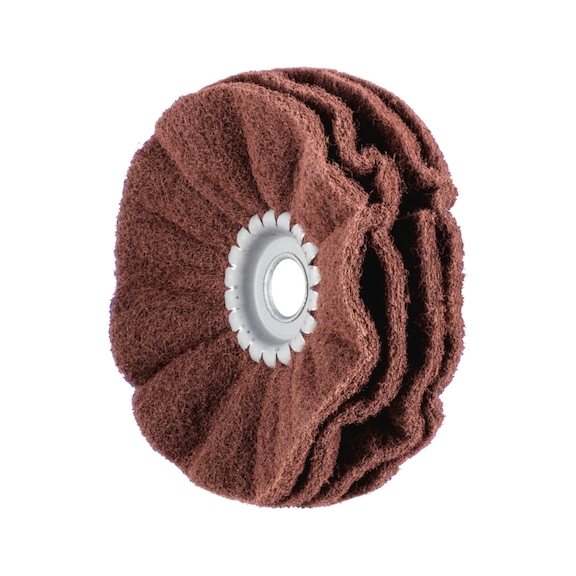 PFERD POLINOX fleece grinding wheel PNR diameter 150x40mm bore-D 20mm A180 - Abrasive tool made of abrasive on a base