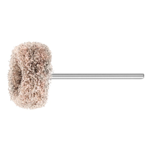 PFERD POLINOX non-woven mounted point PNR diameter 25x15 mm shank 2.35 mm A100 - Abrasive tool made of abrasive on a base