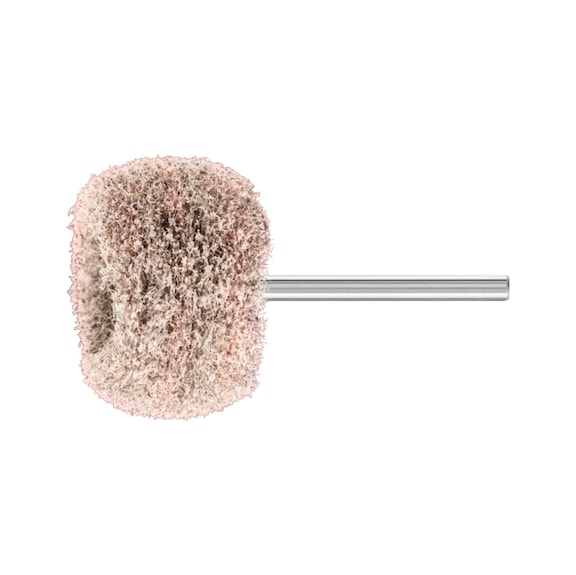 PFERD POLINOX non-woven mounted point PNR diameter 30x20mm shank 3 mm A100 - Abrasive tool made of abrasive on a base