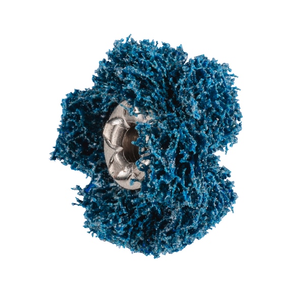 PFERD POLINOX Vlies-Schleifstern PNST Durchmesser 19 mm Gewinde 8-32 UNC A100 - Schleifwerkzeug aus Schleifmittel auf Unterlage