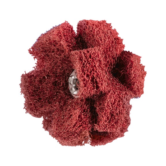 PFERD POLINOX non-woven abrasive star PNST diameter 38 mm thread 8-32 UNC A280 - Abrasive tool made of abrasive on a base