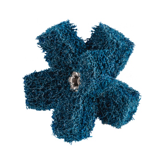 PFERD POLINOX non-woven abrasive star PNST diameter 50mm thread 8-32 UNC A100 - Abrasive tool made of abrasive on a base