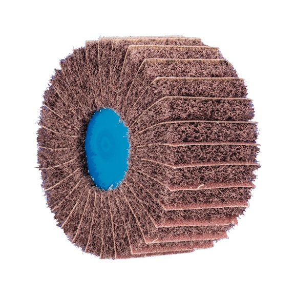 PFERD POLINOX non-woven abrasive wheel PNZ diameter 100x50mm thread 5/8-11 A100 - Abrasive tool made of abrasive on a base