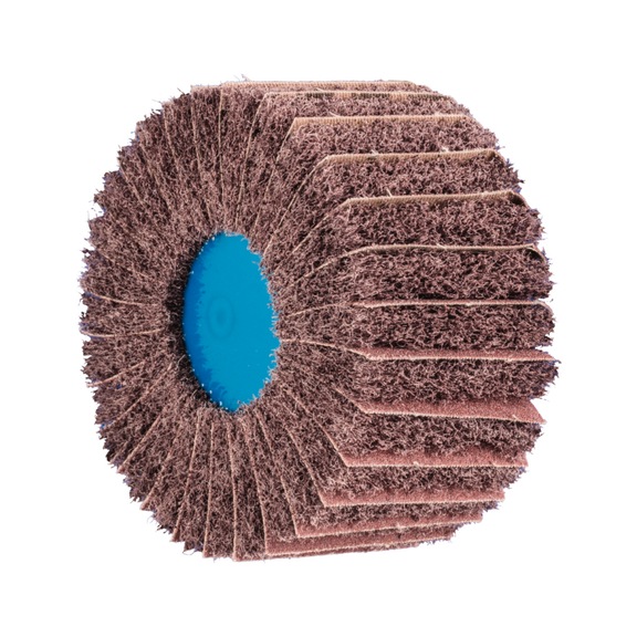 PFERD POLINOX fleece grinding wheel PNZ diameter 100x50mm thread M14 A100 - Abrasive tool made of abrasive on a base