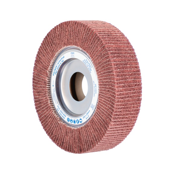 PFERD POLINOX fleece grinding wheel PNZ diameter 200x50mm bore-D 44 mm A180 - Abrasive tool made of abrasive on a base