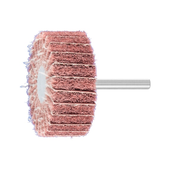 PFERD POLINOX non-woven mounted point PNZ diameter 60x25 mm shank 6 mm A180 - Abrasive tool made of abrasive on a base