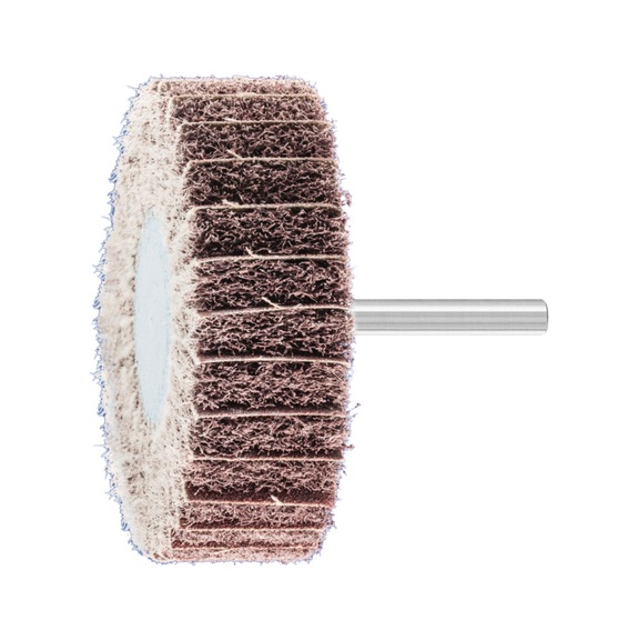 PFERD POLINOX non-woven mounted point PNZ diameter 80x25 mm shank 6 mm A100 - Abrasive tool made of abrasive on a base