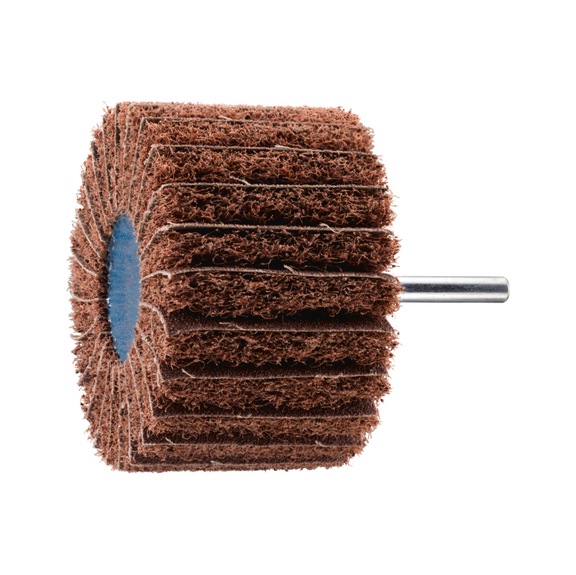 PFERD POLINOX non-woven mounted point PNZ diameter 80x50mm shank 6 mm A80 - Abrasive tool made of abrasive on a base