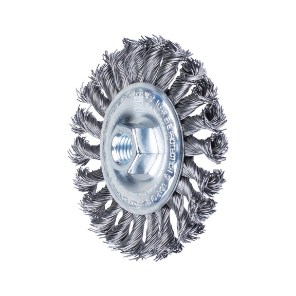 PFERD round brush knotted RBG diameter 100x12 mm M14 steel wire 0.50 mm - Round brush (knotted wire)