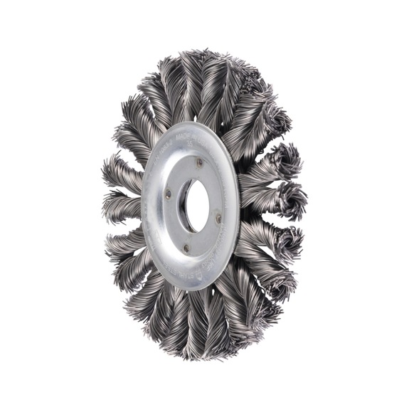 PFERD POS COMBITWIST knotted round brush RBG HD diameter 125x12x22.2 mm 0.50 mm - Round brush (knotted wire)