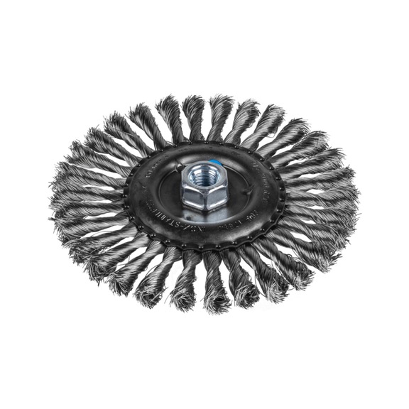 PFERD round brush knotted RBG diameter 178x13 mm M14 stainless steel wire 0.35 mm - Round brush (knotted wire)