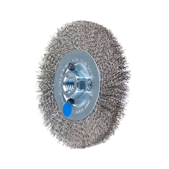 PFERD round brush unknotted RBU diameter 115x12 mm M14 stainless steel wire 0.30 - Round brush
