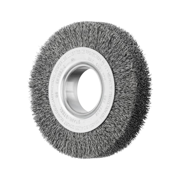 PFERD POS round brush wide unknotted RBU diameter 150 x 38 x variable hole - Round brush