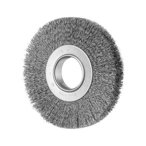 PFERD POS round brush wide unknotted RBU diameter 180 x 25 x variable hole - Round brush