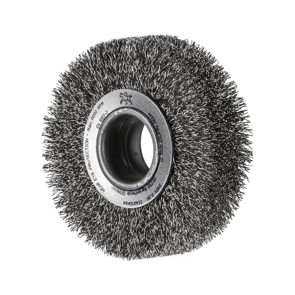 PFERD POS round brush wide unknotted RBU diameter 80 x 20 x variable hole - Round brush