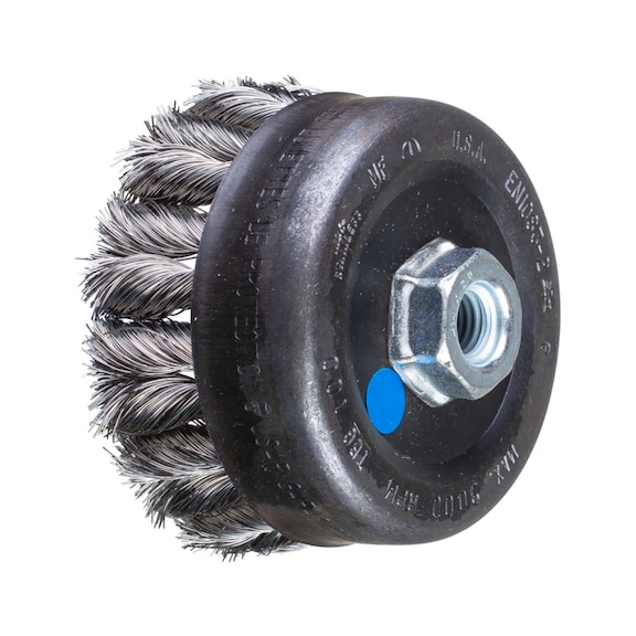 PFERD COMBITWIST knotted cup brush TBG diameter 100mm M14 wire 0.35mm - Cup brush