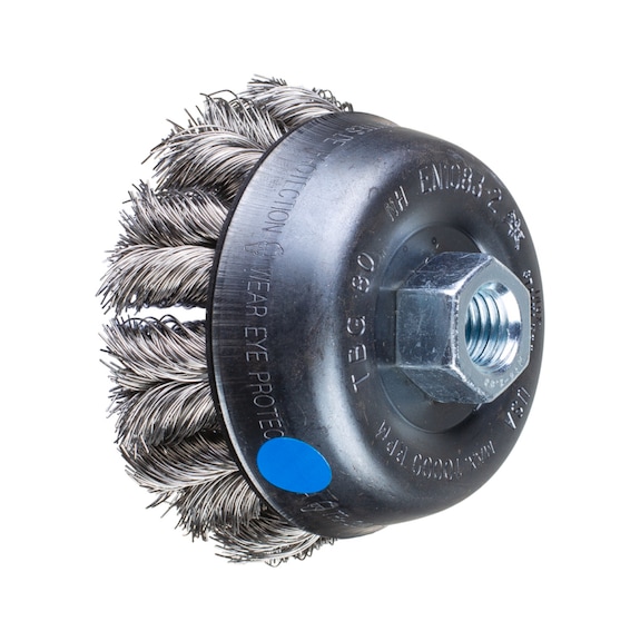 PFERD COMBITWIST knotted cup brush TBG diameter 80 mm M14 wire 0.35 mm - Cup brush
