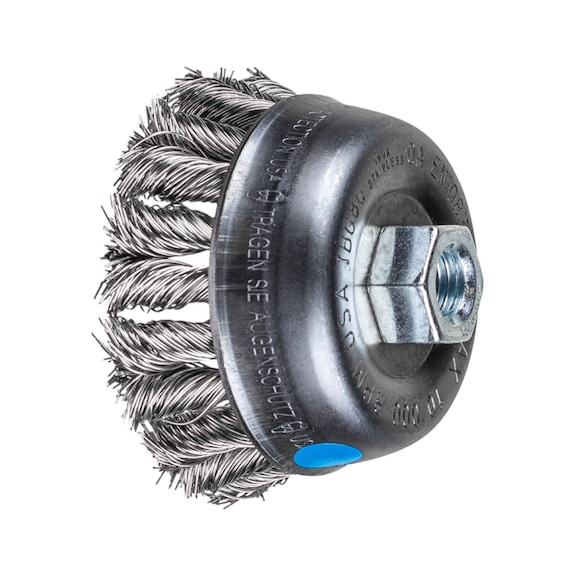 PFERD COMBITWIST knotted cup brush TBG diameter 80 mm M14 wire 0.50 mm - Cup brush