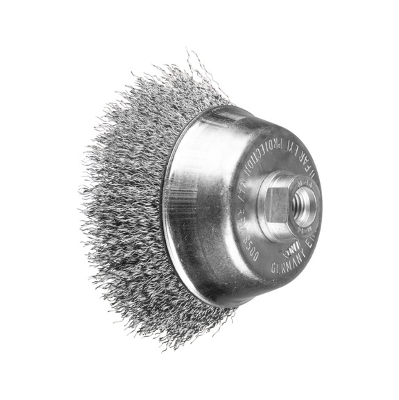 PFERD cup brush unknotted TBU diameter 100mm M14 stainless steel wire 0.30 - Cup brush