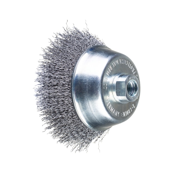 PFERD cup brush unknotted TBU diameter 100mm M14 steel wire diameter 0.3 - Cup brush