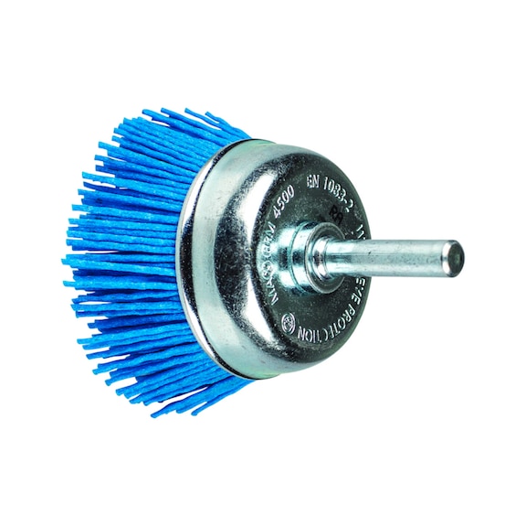 PFERD Topfbürste ungezopft TBU Durchmesser 50mm Schaft 6mm BLUE-Filament 1,10mm - Topfbürste