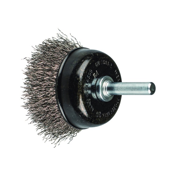 PFERD Topfbürste ungezopft TBU Durchmesser 50mm Schaft 6mm Draht 0,30mm - Topfbürste