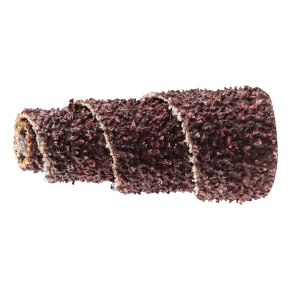 PFERD POLIROLL PRK conical sanding rollers 12x25 mm bore 3 mm corundum A50 - Abrasive tool made of abrasive on a base