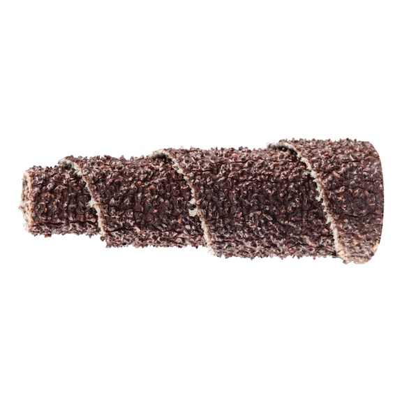 PFERD POLIROLL PRK conical sanding rollers 12x35 mm bore 3 mm corundum A50 - Abrasive tool made of abrasive on a base