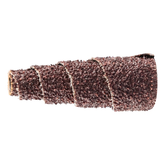 PFERD POLIROLL PRK conical sanding rollers 15x35 mm bore 3 mm corundum A50 - Abrasive tool made of abrasive on a base