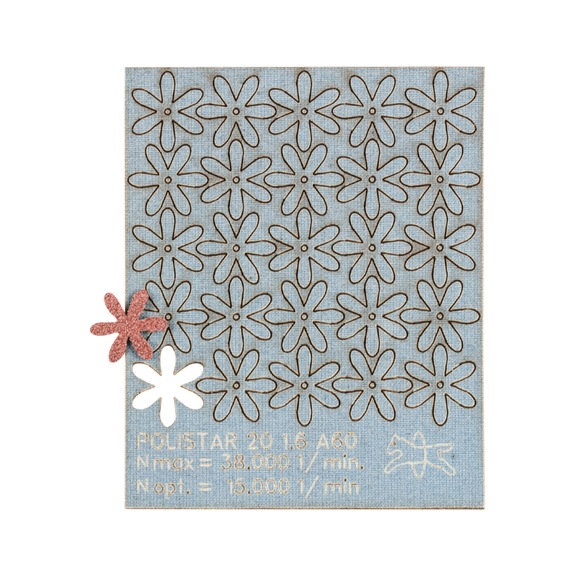 PFERD POLISTAR PST diameter 20mm bore diameter 1.6 mm A60 - Abrasive tool made of abrasive on a base