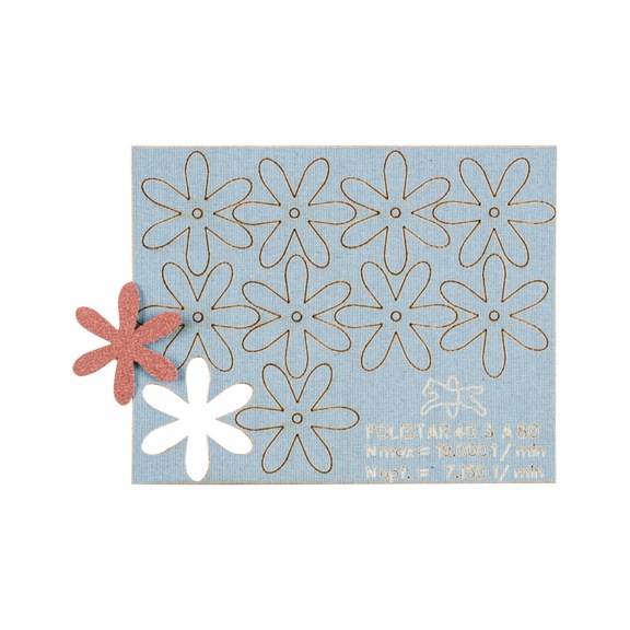 PFERD POLISTAR PST Durchmesser 40mm Bohrung Durchmesser 3 mm A80 zum Schleifen - Schleifwerkzeug aus Schleifmittel auf Unterlage