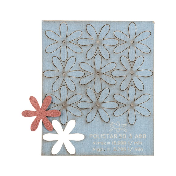 PFERD POLISTAR PST diameter 50mm bore diameter 3 mm A60 for grinding - Abrasive tool made of abrasive on a base