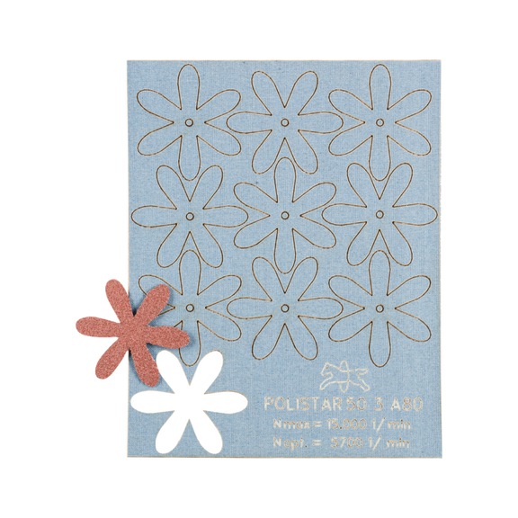 PFERD POLISTAR PST diameter 50 mm bore diameter 3 mm A80 for grinding - Abrasive tool made of abrasive on a base