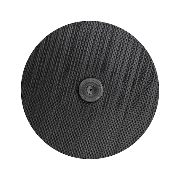 PFERD POLIVLIES hook and loop probe holder PVKRH 125 mm thread M14 with centering pin - Adhesive backing pad