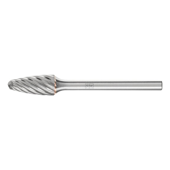 PFERD carbide burr INOX round bend RBF diameter 06x13 mm shank 3 mm - Rotor milling cutter