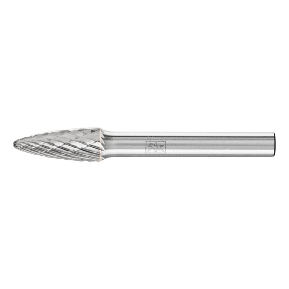 PFERD carbide burr TOUGH round bend RBF diameter 08x20mm shank 6 mm - Rotor milling cutter