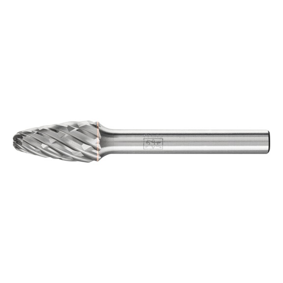 PFERD carbide burr CAST round bend RBF diameter 10x20mm shank 6 mm - Rotor milling cutter