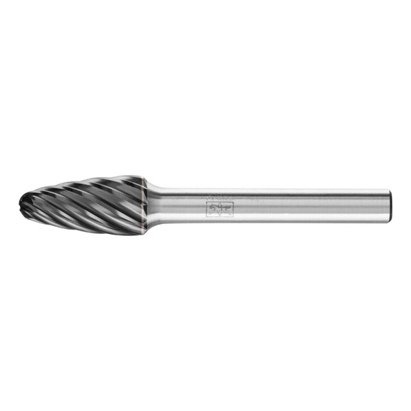 PFERD carbide burr INOX round bend RBF diameter 10x20mm shank 6 mm - Rotor milling cutter