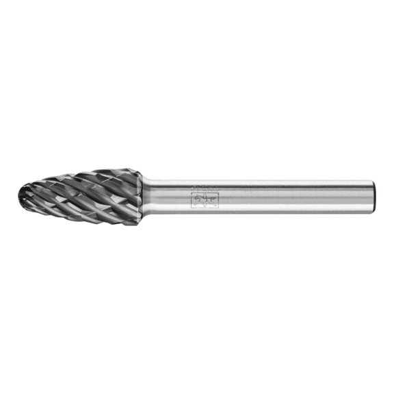 PFERD carbide burr STEEL round bend RBF diameter 10x20mm shank 6 mm - Rotor milling cutter