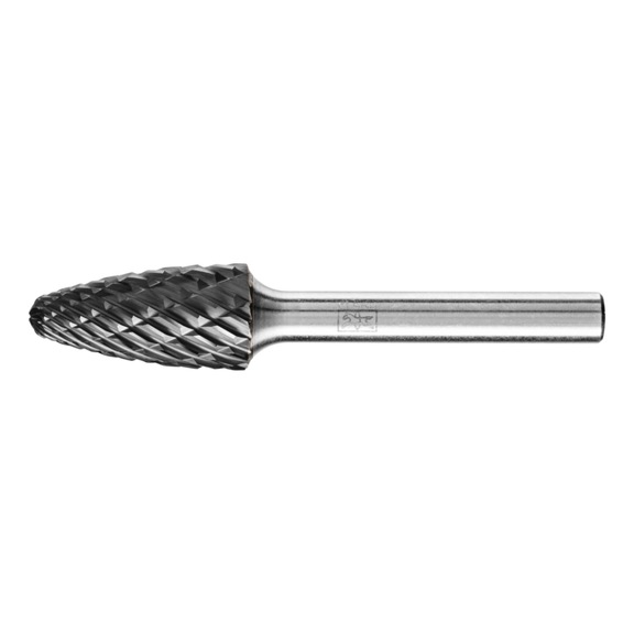 PFERD carbide burr ALLROUND round bend RBF diameter 12x25mm shank 6mm - Rotor milling cutter