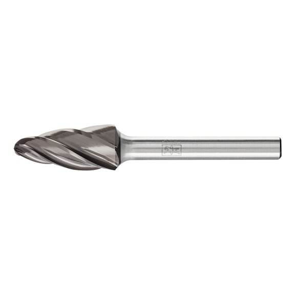 PFERD carbide burr ALU round bend RBF diameter 12x25mm shank 6 HICOAT - Rotor milling cutter