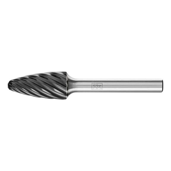 PFERD Hartmetall Frässtift INOX Rundbogen RBF Durchmesser 12x25 mm Schaft 6 mm - Rotorfräser