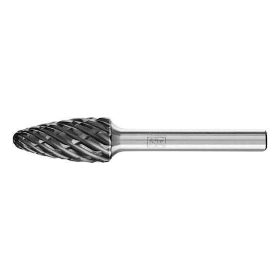 PFERD carbide burr STEEL round bend RBF diameter 12x25 mm shank 6 mm - Rotor milling cutter