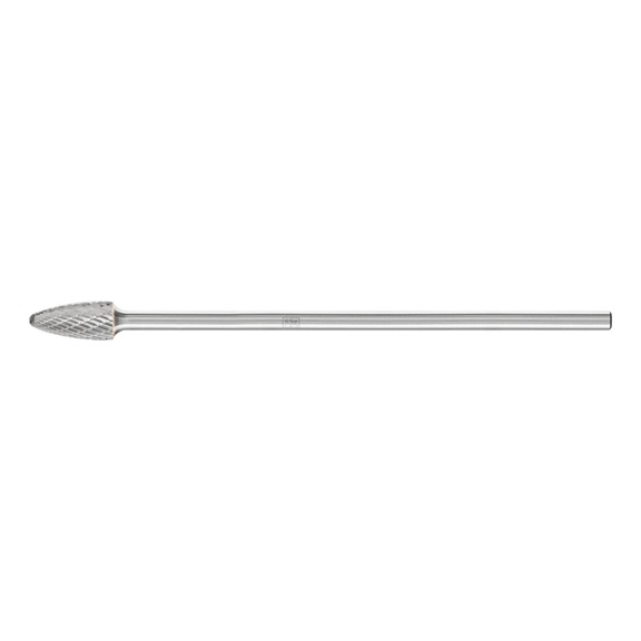 PFERD carbide burr TOUGH round bend RBF diameter 12x25mm, 6x150mm - Rotor milling cutter