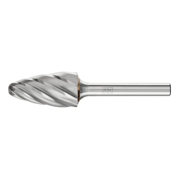 PFERD carbide burr ALU round bend RBF diameter 16x30mm shank 6mm - Rotor milling cutter