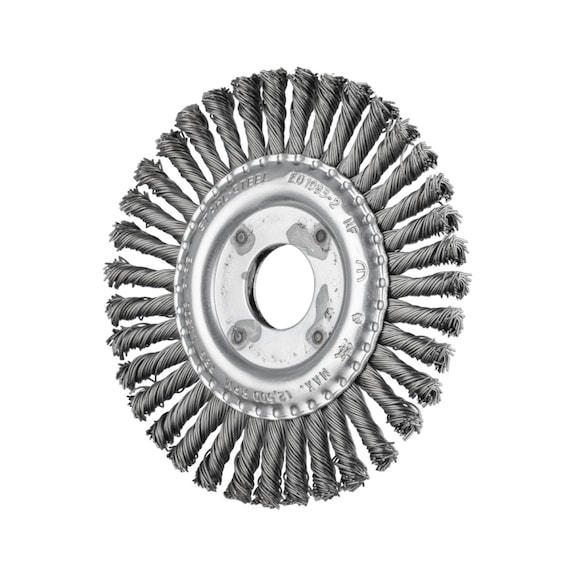PFERD PIPELINE brush knotted RBG diameter 115x6x22.2 mm steel wire 0.50 mm - Round brush (knotted wire)