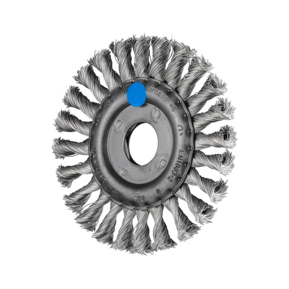 PFERD round brush knotted RBG diameter 115x12x22.2 mm wire 0.35 mm 10 - Round brush (knotted wire)
