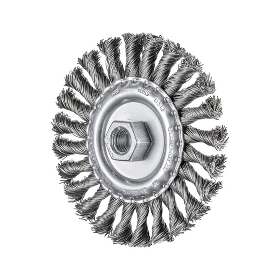 PFERD round brush knotted RBG diameter 115x12 mm M14 steel wire 0.50 mm - Round brush (knotted wire)