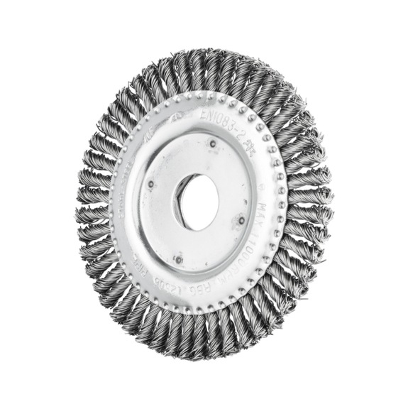 PFERD PIPELINE brush knotted RBG diameter 125x6x22.2 mm steel wire 0.50 mm - Round brush (knotted wire)